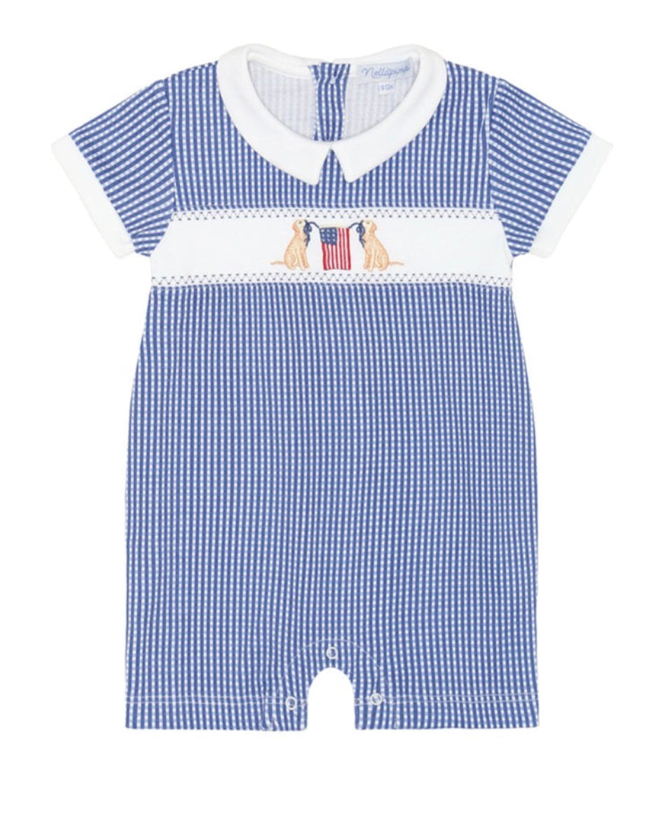 Nella Pima American Pups Boys romper