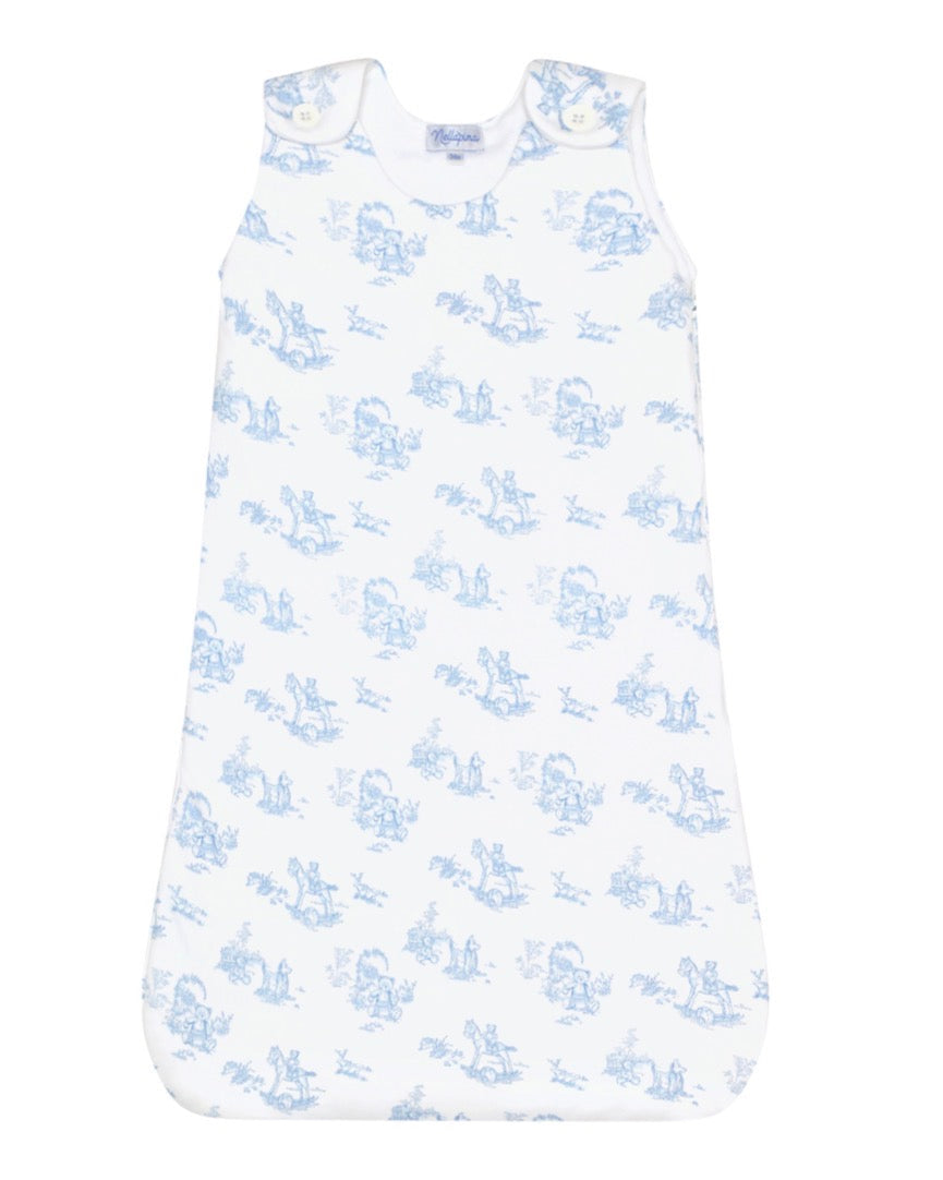 Blue Nella Pima Winter Toile Sleep Sack