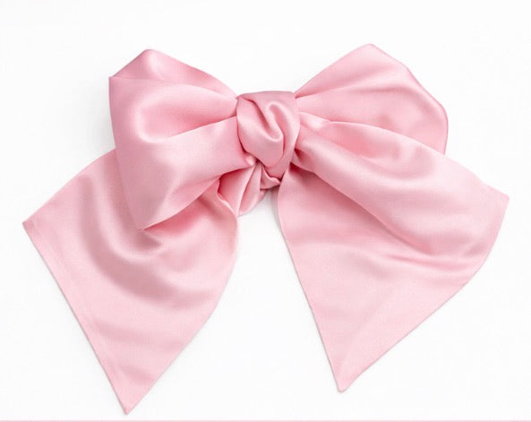 Silk Newborn Bow + White Swaddle